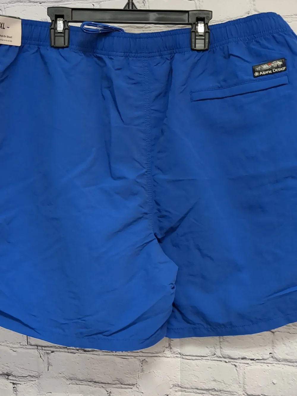 Alpine Design Bright Blue Outdoor Shorts with Logo Patch